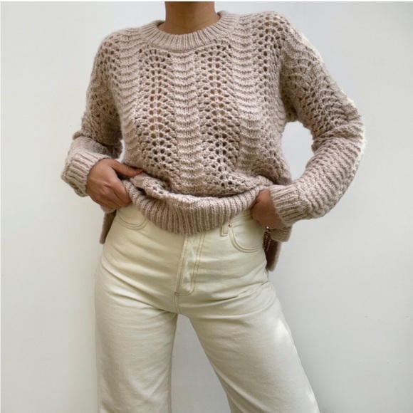 Madewell Sweaters - Madewell Windemere Pointelle Pullover Sweater